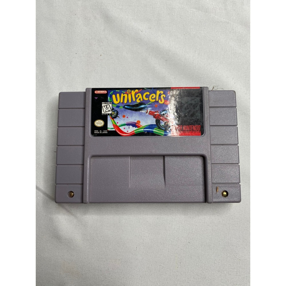Uniracers Nintendo SNES Super Nintendo Game Cartridge